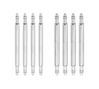 sourcing map Lot de 8 barrettes à ressort de montre de 19 mm, 1,5 mm + 1,8 mm d'épaisseur, broches de rechange en acier inoxydable pour bracelet de montre