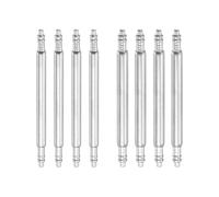 sourcing map Lot de 8 barrettes à ressort de montre de 21 mm, 1,5 mm + 1,8 mm d'épaisseur, broches de rechange en acier inoxydable pour bracelet de montre