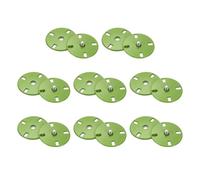 sourcing map Lot de 8 boutons pression invisibles en alliage de zinc pour vêtements, loisirs créatifs, 21 mm, vert