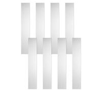 sourcing map Lot de 8 cales en acier inoxydable, 2,5 cm de large, 15,2 cm de long, 0,1 mm d'épaisseur, cales plates résistantes à la corrosion pour nivellement, bande de garniture de remplissage