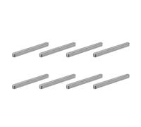 sourcing map Lot de 8 clés rondes en forme de plume, 90 x 8 x 7 mm en acier au carbone, clés parallèles pour fixations mécaniques