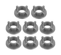 sourcing map Lot de 8 écrous de verrouillage de montage de robinet, écrous de verrouillage en plastique ABS G1/2 pour robinets d'évier de cuisine, de salle de bain, gris