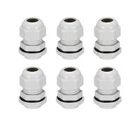 Sourcing map Lot de 8 embouts de câble étanches PG11 Blanc