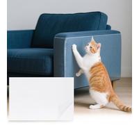 sourcing map Lot de 8 feuilles de protection anti-rayures pour meubles - 30,5 x 20,3 cm - Protection transparente contre les griffes de chat - Pour coins de canapé, murs, portes