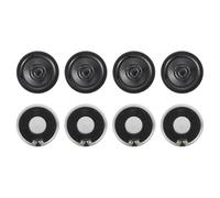 sourcing map Lot de 8 haut-parleurs magnétiques internes ronds en métal de 40 mm de diamètre 0,5 W 16 Ohm Coque en fer pour micro haut-parleur de remplacement DVD multimédia projets de bricolage