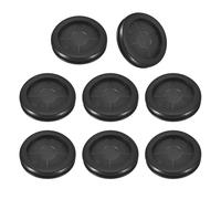 sourcing map Lot de 8 œillets en caoutchouc de 42 mm, trou de perçage de 35 mm, bouchons double face pour protection de câble de pare-feu, noir