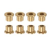 sourcing map Lot de 8 manchons de roulement à bride 6 mm alésage 10 mm OD 10 mm longueur 2 mm épaisseur de bride en bronze bagues auto-lubrifiantes pour équipement industriel