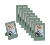 sourcing map Lot de 8 mini cadres photo rectangulaires de 6 x 9 cm - Petit cadre photo instantané pour affichage de table, vert avocat