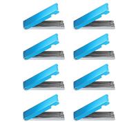 sourcing map Lot de 8 nettoyeurs de pointes de torche 12 fils en acier inoxydable avec lime plate pour carburateurs, nettoyage du moteur, gicleurs de gaz, pommeaux de douche, fil bleu,