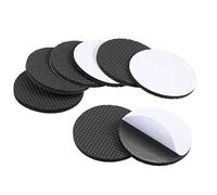 sourcing map Lot de 8 patins adhésifs en EVA pour meubles - 60 mm de diamètre - 4 mm d'épaisseur - Noir