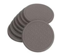 sourcing map Lot de 8 patins antidérapants pour meubles, 5 cm, ronds en caoutchouc antidérapant, dessous de verre de meubles, patins de protection de sol antidérapants pour lit, canapé, table (marron)