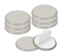 sourcing map Lot de 8 patins de meubles ronds auto-adhésifs de 5,3 cm pour planchers en bois dur, table, canapé, armoire, kaki