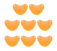 sourcing map Lot de 8 pocheuses à œufs en silicone antiadhésives - Gadget de cuisine pour le petit-déjeuner - Pour micro-ondes, friteuse à air chaud, cuisson bouillie, pochée, orange