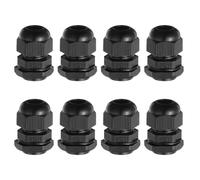sourcing map Lot de 8 presse-étoupes PG11 de 5 à 10 mm pour fixation de câble, câblage, réparation, remplacement de presse-étoupe, appareils électriques, noir