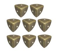 sourcing map Lot de 8 protections d'angle en métal de 2,5 x 2,5 x 2,5 cm en alliage de zinc pour armoires et haut-parleurs (ton bronze vintage)