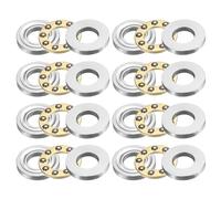 sourcing map Lot de 8 roulements à billes F4-9M, 4 mm x 9 mm x 4 mm, roulements de butée miniatures avec rondelles en acier chromé à sens unique pour systèmes de convoyeur, machines-outils