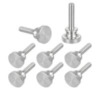 sourcing map Lot de 8 vis moletées M5 x 16 mm, vis moletées à tête diamant en acier inoxydable 304, boulons à tête moletée métriques avec boutons de préhension d'épaule, attaches filetées serrées à la