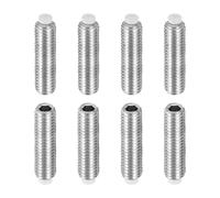sourcing map Lot de 8 vis sans tête M8 x 30 mm avec pointe en nylon et acier inoxydable 304 pour réparation de meubles, machines et équipements industriels