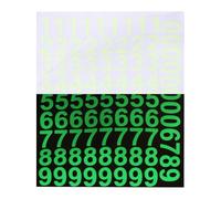 sourcing map Lot de 85 autocollants muraux phosphorescents en forme de chiffres pour plafond, chambre à coucher, chambre à coucher, décoration de chambre à coucher, vert