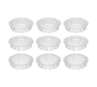sourcing map Lot de 9 boutons d'index de robinet, diamètre intérieur de 1,9 | Bouchon de poignée de rechange en acrylique pour évier chaud et froid pour salle de bain