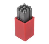 sourcing map Lot de 9 tampons numérotés 3/32" 2,5 mm - Poinçon inversé en acier - Outils de presse 0-9 - Marteau à main pour métal, plastique, bois, cuir, laiton