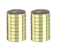 sourcing map Lot de 960 carreaux de mosaïque miroir carrés autocollants en verre pour loisirs créatifs, décoration, art, collage, fabrication de cartes, doré - 5 x 5 mm