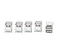sourcing map Lot Double USB A Femelle - 90°-PCB Connecteur 8 Broches