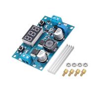 sourcing map LTC1871 Convertisseur Boost Régulateur de tension réglable 3-35 V à 3,5-35 V 9 A avec vis hexagonales, écrous, dissipateur thermique pour réglage de puissance transformateurs de puissance