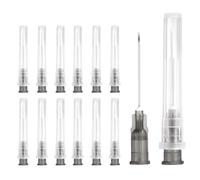 sourcing map Luer Lock Lot de 50 aiguilles de distribution de calibre 22 25 mm, pointes en acier inoxydable pour laboratoire industriel, recharge d'encres, colle liquide, (noir)