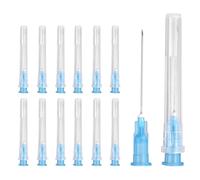sourcing map Luer Lock Lot de 50 aiguilles de distribution de calibre 23 32 mm, pointes en acier inoxydable pour laboratoire industriel, recharge d'encres, colle liquide, (bleu)