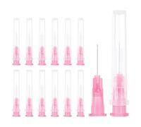 sourcing map Luer Lock Lot de 50 aiguilles de distribution de calibre 29 13 mm, pointes en acier inoxydable pour laboratoire industriel, recharge d'encres, colle liquide, (rouge)