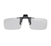 sourcing map Lunettes 3D polarisées à clipser, cadre passif circulaire 3D pour films anaglyphes, jeux de théâtre, TV, projecteurs photo, Noir , 36x130mm/1.42x5.12inch(W*L)