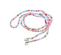 sourcing map Lunettes Chaîne, 29" Lunettes Soleil Perlées Sangle Support Autour Cou Lunettes Retenue Chaîne Chapeau Sangle Cordon, Rose