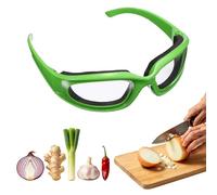 sourcing map Lunettes de protection anti-buée anti-déchirure pour la cuisine, le hachage, les assaisonnements et les grillades (monture verte et verres transparents)