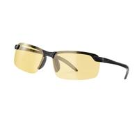 sourcing map Lunettes de soleil de sport polarisées pour homme - Pour VTT, conduite, pêche, course à pied, noir/jaune