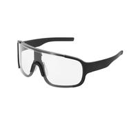 sourcing map Lunettes de soleil de sport polarisées pour homme, VTT, conduite, pêche, course à pied, monture noire transparente