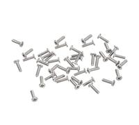 sourcing map M1.2-0.25 X 4 mm 100pcs Plat Rond Diriger Vis 304 Inoxydable Acier Phillips Conduire Machine Vis Matériel Attache pour Meubles Connexion
