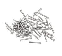 sourcing map M1.4-0.3 X 10 mm 100pcs Plat Rond Diriger Vis 304 Inoxydable Acier Phillips Conduire Machine Vis Matériel Attache pour Meubles Connexion
