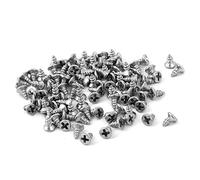 sourcing map M1.4 x 3 mm Phillips à tête plate Vis auto-taraudeuse Attaches 100 pcs