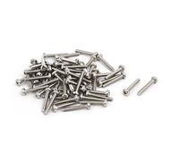 sourcing map M1.6x10mm Acier Inoxydable 316 Tête Cruciforme vis Machine 60Pcs