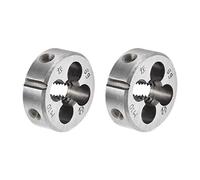 sourcing map M10 Filière Filetage Gauche Main Métrique Rond Machine Alliage Acier 2Pcs