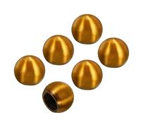 sourcing map M10 Lampe Fleuron Bouchon Bouton, 15mm Diamètre. Femme Écrous Lampe Accessoires pour Lampe Harpe Haut Abat-jour Support, Doré Bronze, Paquet de 6