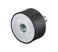 sourcing map M10 Mâle Femelle Silent Bloc Support Caoutchouc Amortisseur pour Moteur Générateur Compresseur Garage Inverse Osmose Pompe Impact Air Générateur Voiture Bobines D40mmxH20mm