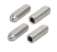 sourcing map M10x30mm 304 Vis à pression à tête ronde à six pans creux acier inox ressort 4pcs
