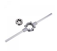 sourcing map M15 x 1,5 Filière Filetage Rond et Porte-filière 38mm (Convient M12-M16 Filière) Réglable