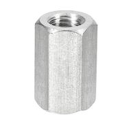 sourcing map M16 x 2 -Pas 40 mm Longueur Raccord Écrous, 1pcs 304 Inox Acier Métrique Hex Tige Accouplement Écrous