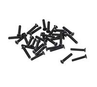 sourcing map M2.5 x 14mm Cruciforme Vis Attache Noir pour Portable PC TV Ventilateur Interrupteur 150pcs