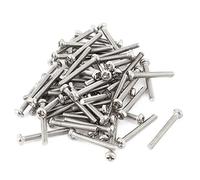 sourcing map M2 x 14 mm Acier inoxydable 304 vis tête cruciforme vis 60pcs