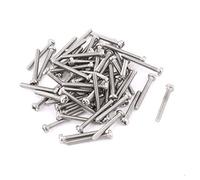 SOURCING MAP M2 x 15 mm en acier inoxydable 304 Vis à tête cruciforme ronde 60pcs