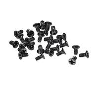 sourcing map M2 x 4mm Cruciforme Vis Attache Noir pour Portable PC TV Ventilateur Interrupteur 500pcs